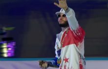 Farruko durante su presentación en la inauguración de los Juegos Suramericanos de la Juventud. 
