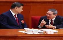 El presidente chino, Xi Jinping junto al primer ministro, Li Qiang. Foto: EFE