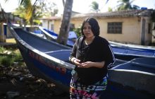 Alejandra Ramírez, ciudadana venezolana que emprendió la ruta migratoria del Darién engañada por vídeos de redes sociales que subestimaban los peligros del viaje. Foto: EFE