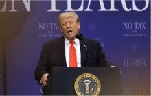 El presidente de Estados Unidos, Donald J. Trump, pronunció un discurso durante un evento con personas mayores en The Villages, Florida, EE. UU., el 1 de mayo de 2026. Foto: EFE/EPA/Cristóbal Herrera Ulashkevich