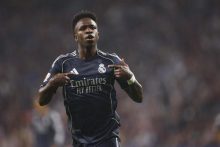 Vinicius, anotó dos goles para el Real Madrid. Foto: EFE