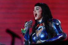 La cantante estadounidense Katy Perry. Foto: EFE / Sebastião Moreira