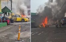 El vehículo fue removido en grúa para permitir el restablecimiento del flujo vehicular por la zona. Foto: Eric Montenegro