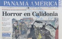 Portada con información del accidente. Foto: PA