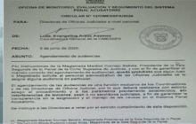 La circular enfatiza que el agendamiento constituyen una facultad única.
