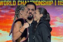 Las estadounidense Jasmine Artiga y la panameña Nataly Delgado. Foto:Captura/ @animalboxing    