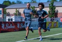 Adalberto 'Coco' Carrasquilla en el campamento del equipo panameño en Canadá. Foto: FPF