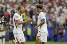 Harry kane (izq.) capitán de Inglaterra. Foto: EFE