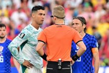 Cristiano Ronaldo (Izq.) de Portugal y Luka Modric (der.) de Croacia. Foto: EFE
