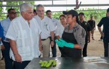 El presidente José Raúl Mulino recorrió la Finca 12 en Bocas del Toro junto a directivos de Chiquita.