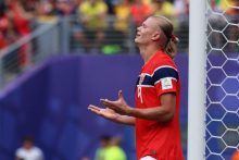 Erling Haaland, delantero de Noruega. Foto: EFE
