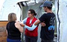 Estos voluntarios fueron relevados este pasado fin de semana. Foto: EFE