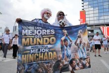 Aficionados argentinos. Foto: EFE