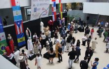 La inauguración oficial se realizó en el vestíbulo de la Facultad de Arquitectura y Diseño de la Universidad de Panamá. Foto: Cortesía