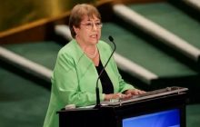 Michelle Bachelet plantea una ONU más representativa y cercana a las personas durante el debate sobre el futuro liderazgo del organismo internacional. Foto:cortesía.