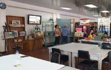 La exposición artística permanecerá abierta al público en la Biblioteca Pública de Santiago, donde los asistentes podrán realizar un recorrido por imágenes y lienzos. Foto. Melquíades Vásquez