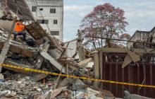 Vivienda destruida en el barrio Cuarto de Legua en Cali, Colombia. Foto: EFE