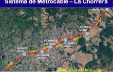 El plan preliminar establece que el proyecto contempla la construcción de siete estaciones impulsadas por cable teleférico a lo largo de un recorrido de 12 kilómetros en su primera etapa.
