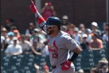 Leonardo Bernal festeja su jornrón ante los Padres. @Cardinals