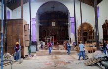 Aunque las obras mantienen intervenidas distintas áreas de la estructura, se habilitará un espacio dentro del templo para la imagen del Nazareno.