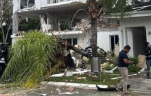 Edifico afectado por la explosión. 