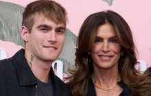 La modelo estadounidense Cindy Crawford (d) junto a su hijo Presley Gerber. Foto: EFE