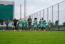 Jugadores de Panamá durante los entrenamientos. Foto: FPF