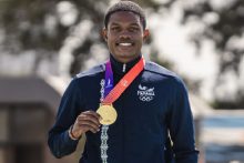 Chamar Chambers ganó medalla de oro en los Juegos Suramericanos. Foto: COP
