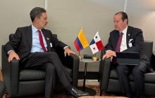 Los cancilleres Omar Nicolás Bula y Javier Martínez-Acha en Nueva York. Foto: Cortesía