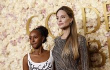 La actriz Angelina Jolie (d), junto a su hija Zahara. Foto: EFE / EPA / Caroline Brehman