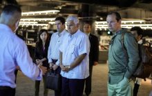 El presidente José Raúl Mulino, recorrió el puerto de Tuas, en Singapur. Foto: Cortesía