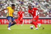 Josué 'Yayita' Vergara debutó con gol en la selección de Panamá. Foto: FPF