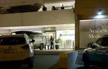 Lugar donde un cirujano fue asesinado a tiros en Marbella. EFE/Esther Gómez