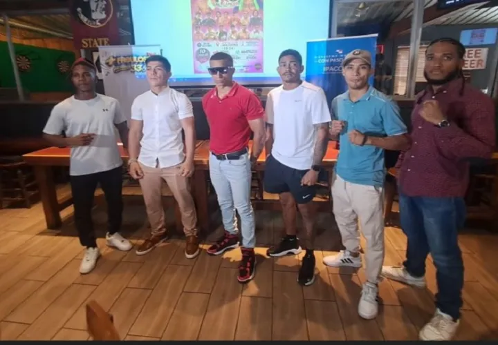 Boxeadores de la cartilla de KO al Cáncer. Foto: Jaime Chávez