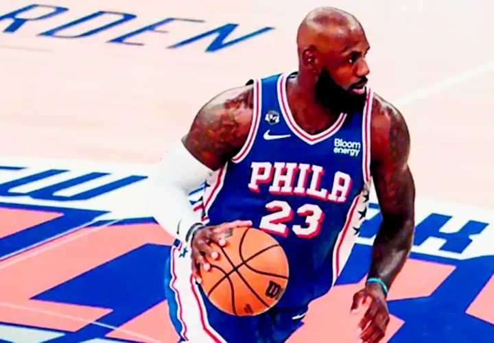 LeBron James, jugador de los Philadelphia 76ers. Foto:@sixers