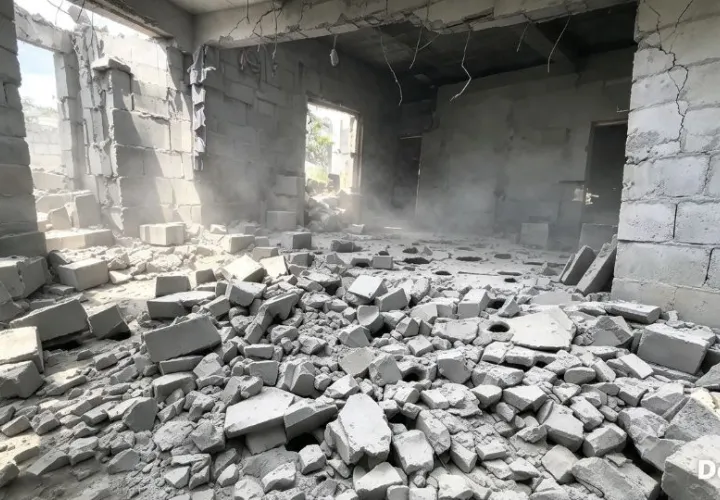 Casa afectada por el sismo. Foto: Eric Montenegro