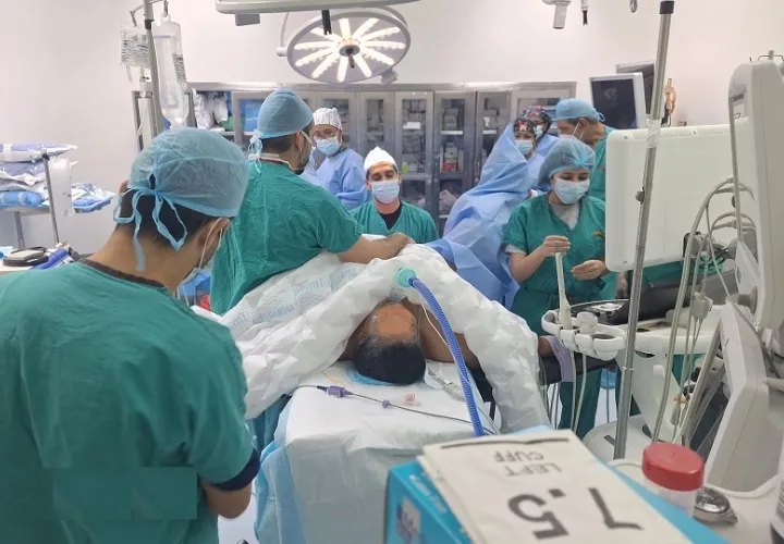 una paciente fue sometida a un procedimiento ginecológico.
