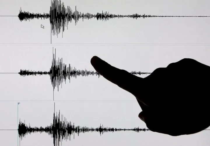 Imagen de archivo, de un sismógrafo tras un terremoto. Foto: EFE