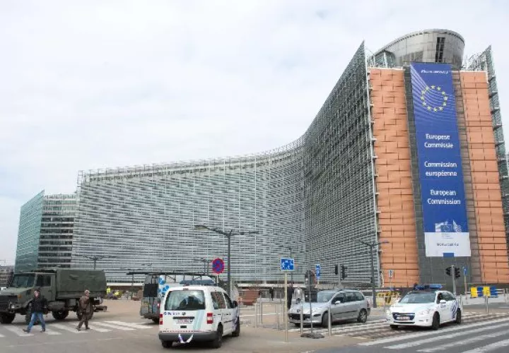 Vigilancia en la Comisión Europea.  / EFE