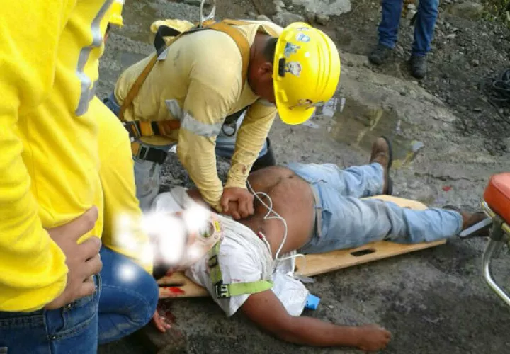 Foto de la persona herida 