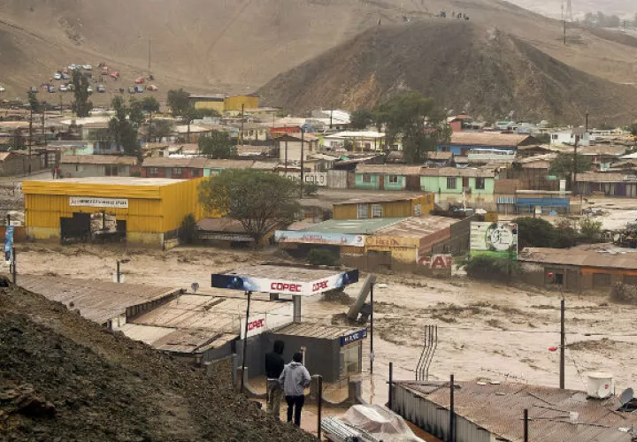 La localidad de Diego de Almagro a 1000 kilómetros al norte de Santiago de Chile. Foto/EFE