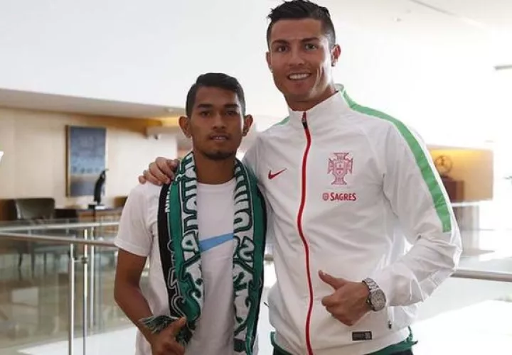 Martunis y un ángel  llamado CR-7  
