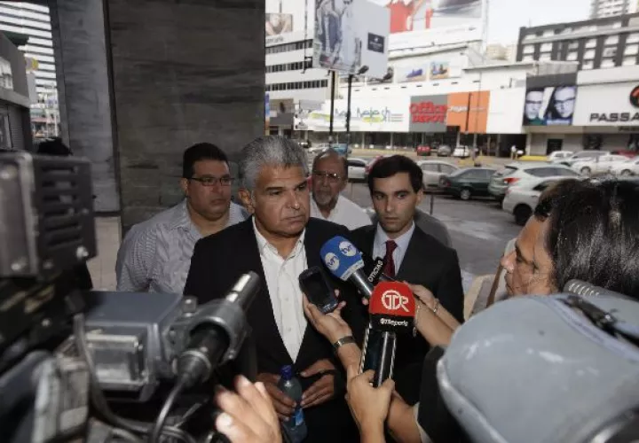 El exministro José Raúl Mulino, durante las indagatorias.  / Archivo