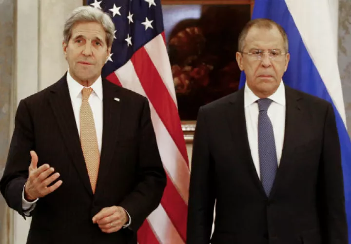 John Kerry y  Serguei Lavrov. Foto/ AP