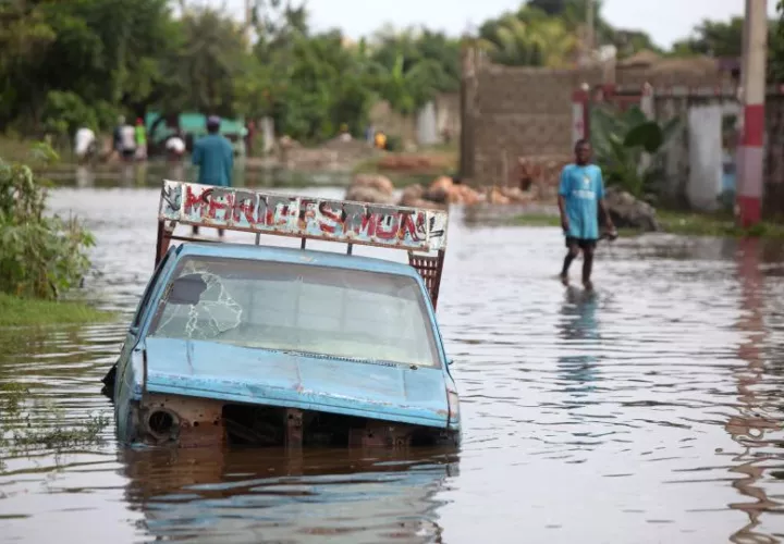 La ciudad de Cabo Haitiano suele sufrir inundaciones con frecuencia. Foto:EFE  