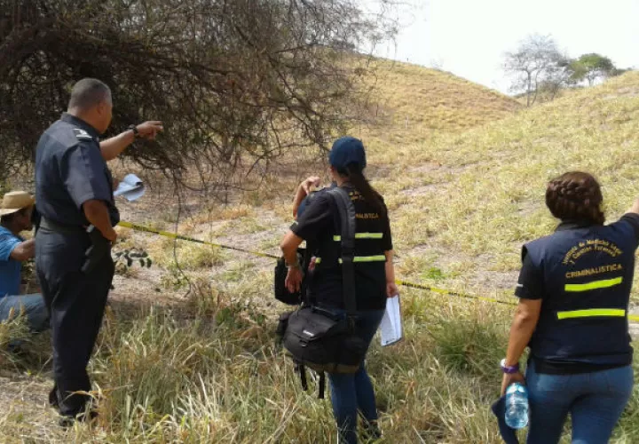 Lugar del hallazgo. Foto Zenaida Vásquez