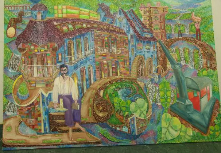 Los trabajos de Radamés son  "como el Congo, coloridos". 
