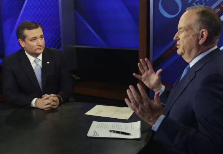 Ted Cruz, durante una entrevista en la cadena Fox. Foto/ AP