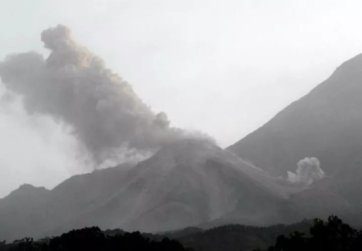 Volcán Santiaguito de Guatemala. Foto: EFE