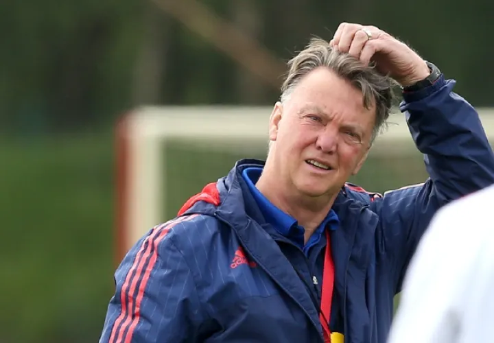 El holandés Louis van Gaal, técnico del Manchester United. /Foto AP